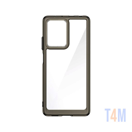 Capa de Silicone Transparente para Oppo A57 4g/A57 5g Preto